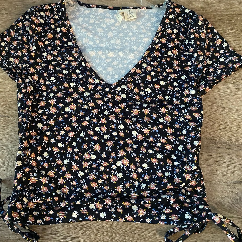 tillys floral cross shirt